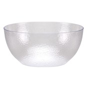 Kingzak 140  oz  Pebbled  Bowl  -  Clear