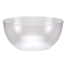Kingzak 140  oz  Pebbled  Bowl  -  Clear