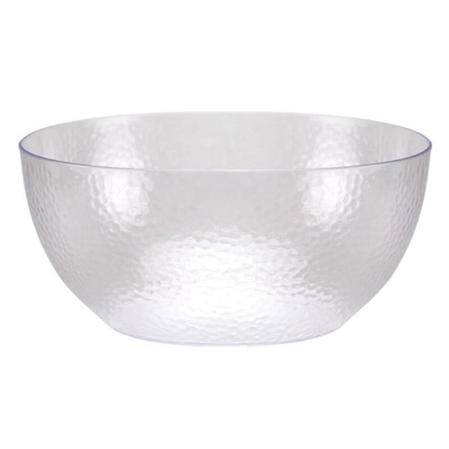 Kingzak 140  oz  Pebbled  Bowl  -  Clear