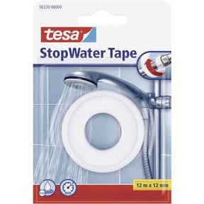 Tesa Stop-Wasserband 12 m x 12 mm weiß
