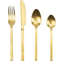 Retro Cutlery Set 24Pcs Gold