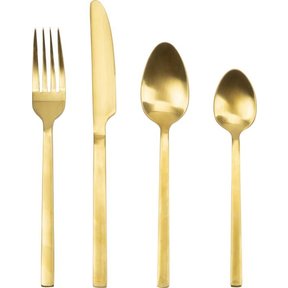 Retro-Besteckset 24-teilig Gold