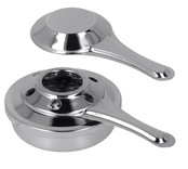 Fondue-Heizgerät – 16 cm – Edelstahl – Silber