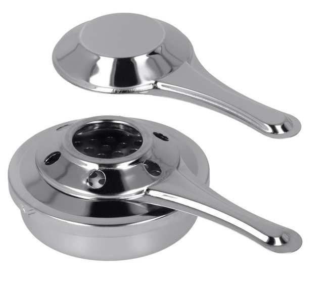 Chauffe-fondue - 16 cm - Acier inoxydable - Argent