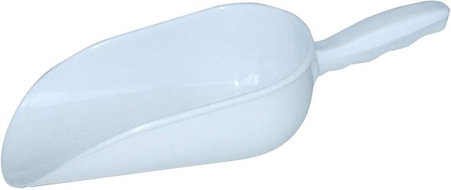 Meelschop Wit Plastiek 19cm