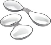 Guzzini Chip & Dip Bowl 2 Pc Grey