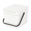 Brabantia Brabantia Sort & Go Afvalemmer 6L- Licht Grijs