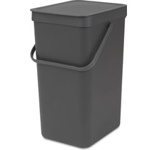 Brabantia Sort & Go Waste Bin 16L - Dark Grey