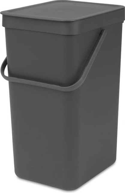 Brabantia Sort & Go Abfallbehälter 16L – Dunkelgrau