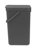 Brabantia Afvalemmer Sort & Go 16L - Grijs