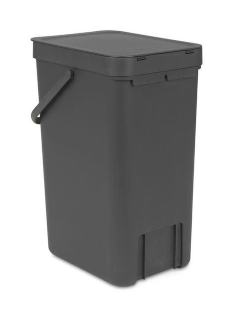 Brabantia Sort & Go Waste Bin 16L - Dark Grey