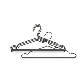 Brabantia Aluminum Clothes Hangers 4pcs