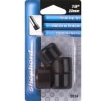 Embout de jambe-Plastique-Noir-7/8"