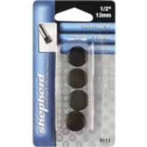 Embout de jambe-Plastique--Noir-1/2"