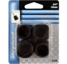 Beinspitze-Gummi Schwarz-3/4"