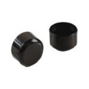 Embout de jambe-Plastique-Noir-7/8"