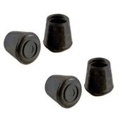 Beinspitze-Gummi Schwarz-7/8"