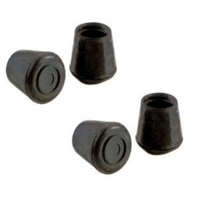 Embout de jambe-caoutchouc noir-7/8"