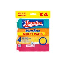 Spontex Mikrofasertücher – 4 Mikrofasern – vielseitig einsetzbar