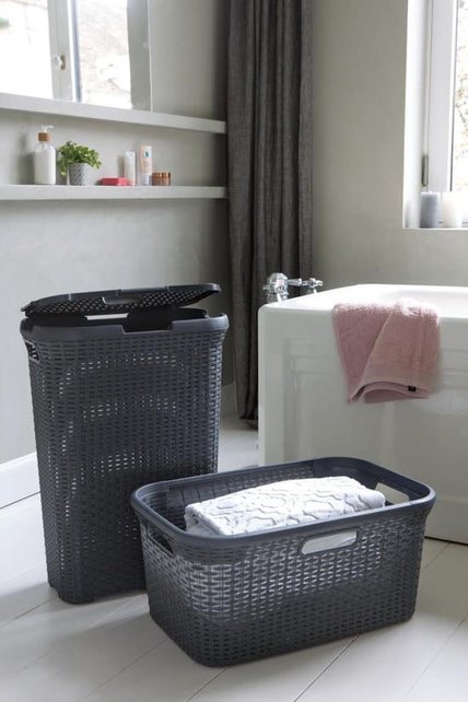 Curver Panier à Linge Style Naturel 45L