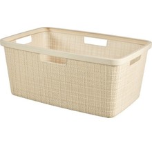 Curver Jute Laundry Basket - 46L - Off-white