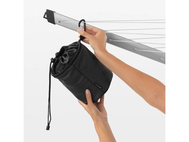 Brabantia Wäscheklammertasche Schwarz