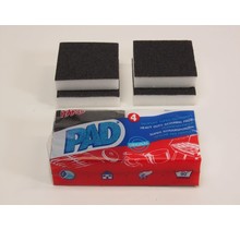 Set mit 4 synthetischen Scheuerschwämmen ohne Kratzer