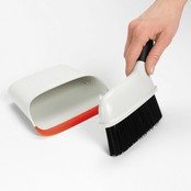 Oxo Compact Dustpan & Brush Set, Red, Cream