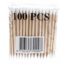 Cotton buds/swabs Wood 100pcs