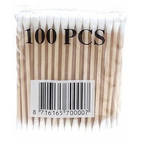 Cotons-tiges/tiges Bois 100pcs