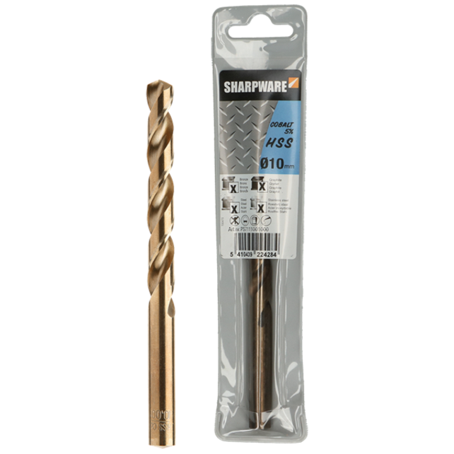 Sharpware hss co jobber drills 3.5*70