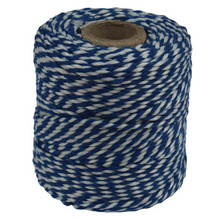 Cordon Coton Bleu/Blanc 55M+-