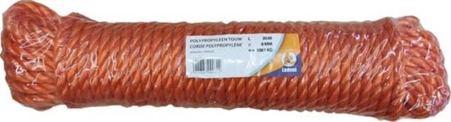Schleppseil 100 % Polyprop 8 mm-20 m
