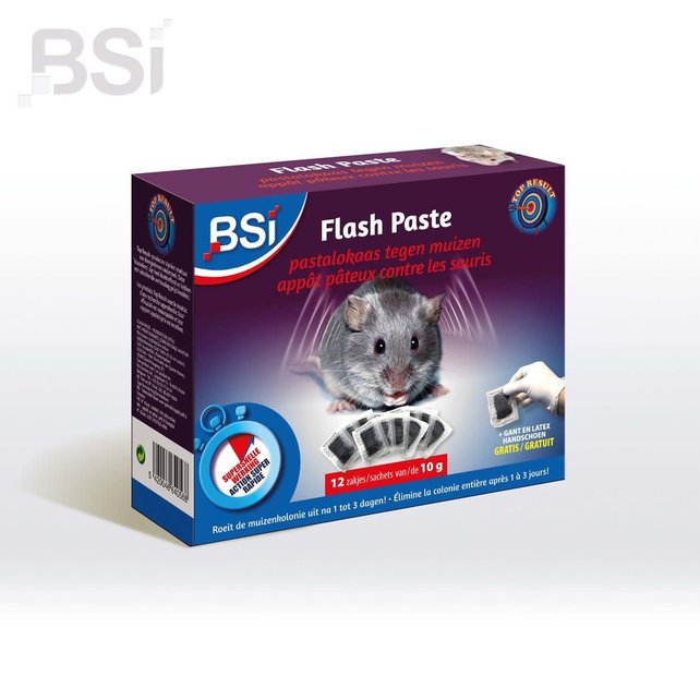BSI - Flash Pasta Cheese - Mice Poison - 120 g Bait - 12x10 g