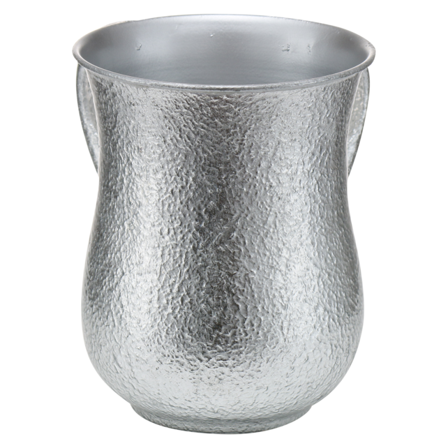 Waschbecher Blumenmuster Silber