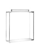 Metalen Lucite Vierkant Matzah Doosje Zilver