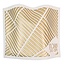 Waterdale Lucite Challah Cover Double Laser Cut - Gold/White