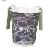 Melamine bedrukte wasbeker 14cm marmer