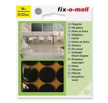 Fix-o-Moll Parquet Gliders (16pcs) 22mm