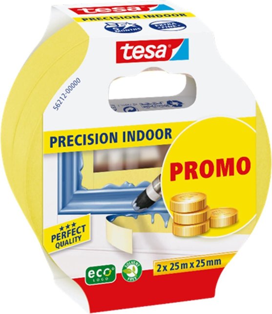 Tesa 2 X 25m:25mm Krepp PROMO