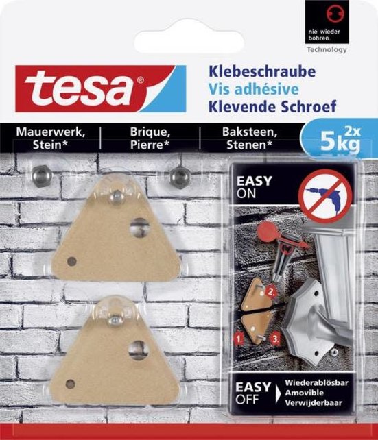 Tesa Klevende Schroef Dreieck 2X5kg