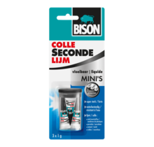 Bison Secondelijm Mini 1 Gram 3 Stuks