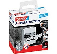 Tesa Powerbutton Deluxe Chroom