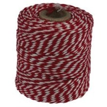 Katoenkoord Rood/Wit +-55M