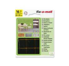 Fix-o-moll Viltglijders 22X22mm Schwarz