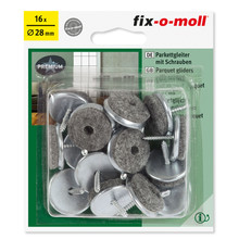 Fix-o-moll Parketglijders Met Schroeven 28mm
