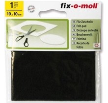 Fix-o-moll felt glides 10x10cm Braun