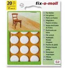 Fix-o-moll Viltglijders 17mm Blanc