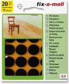 Fix-o-moll Viltglijders 17mm Bruin