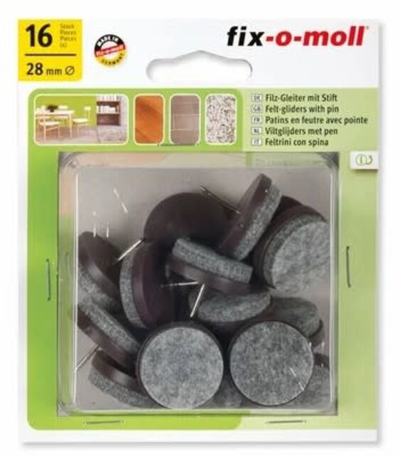 Fix-o-moll Parketglijders Met Nagels 28mm